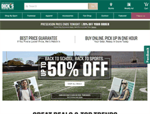 Tablet Screenshot of m.dickssportinggoods.com
